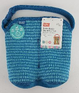 BOTTLE BUDDY TOTE BLUE DOTS